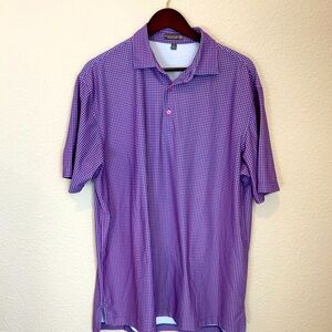 Peter Millar purple polo shirt large